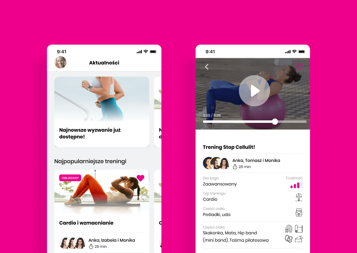 Aplikacja mobilna dla branży fitness - FitAnka